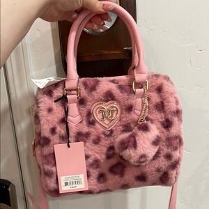 Pink Faux Fur Handbag